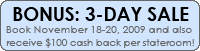 BONUS: 3-DAY SALE